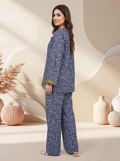 Silk Co-ord Set- Embroidered
