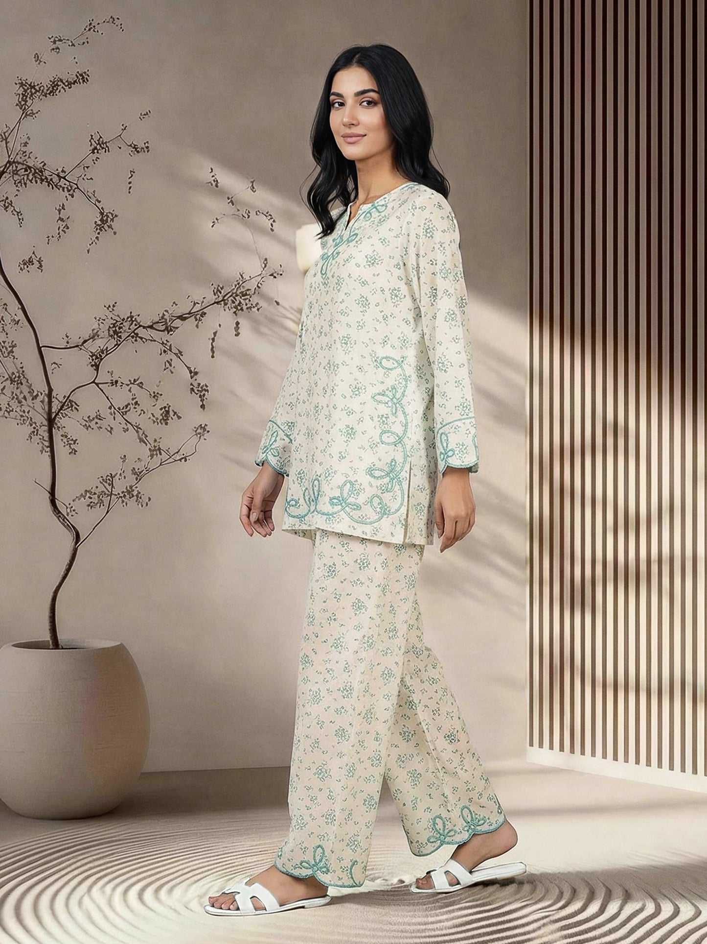 Grip Co-ord set- Embroidered