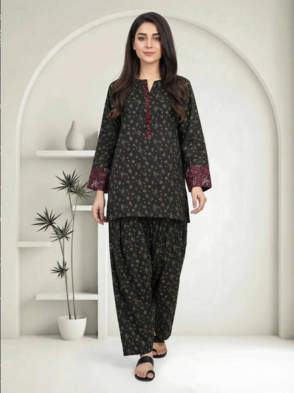 Silk Co-ord Set- Embroidered