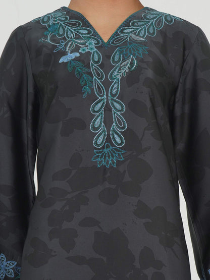 2 Piece Silk Suit- Embroidered (Pret)
