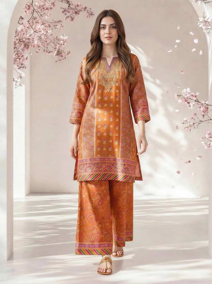 2 Piece Lawn Suit- Embroidered (Pret)