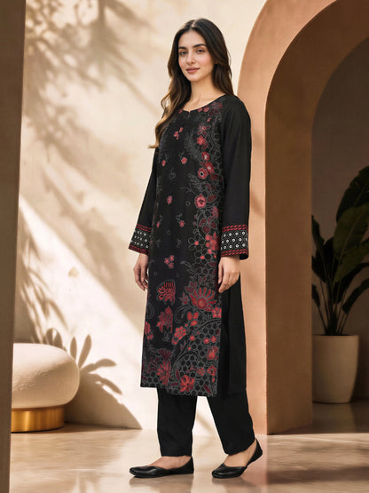 2 Piece Silk Suit- Embroidered (Pret)
