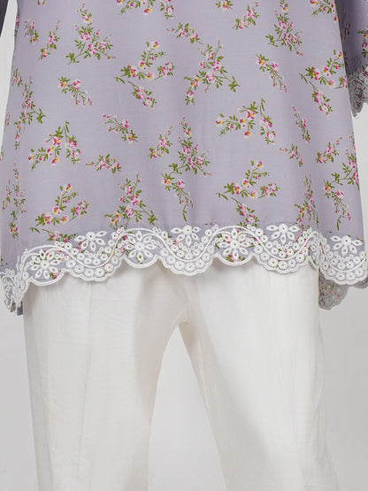 Viscose Kurti- Embroidered (Pret)