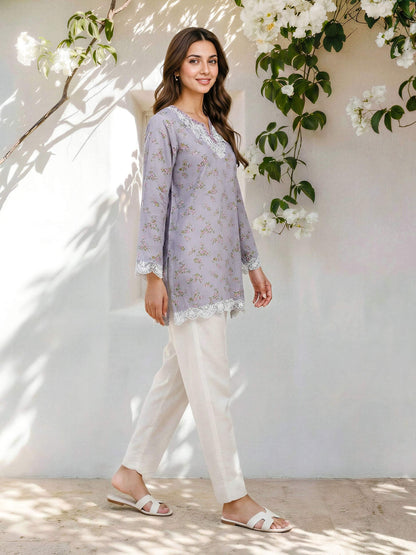 Viscose Kurti- Embroidered (Pret)