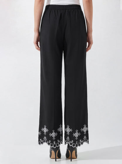 Cambric Trousers- Embroidered (Pret)