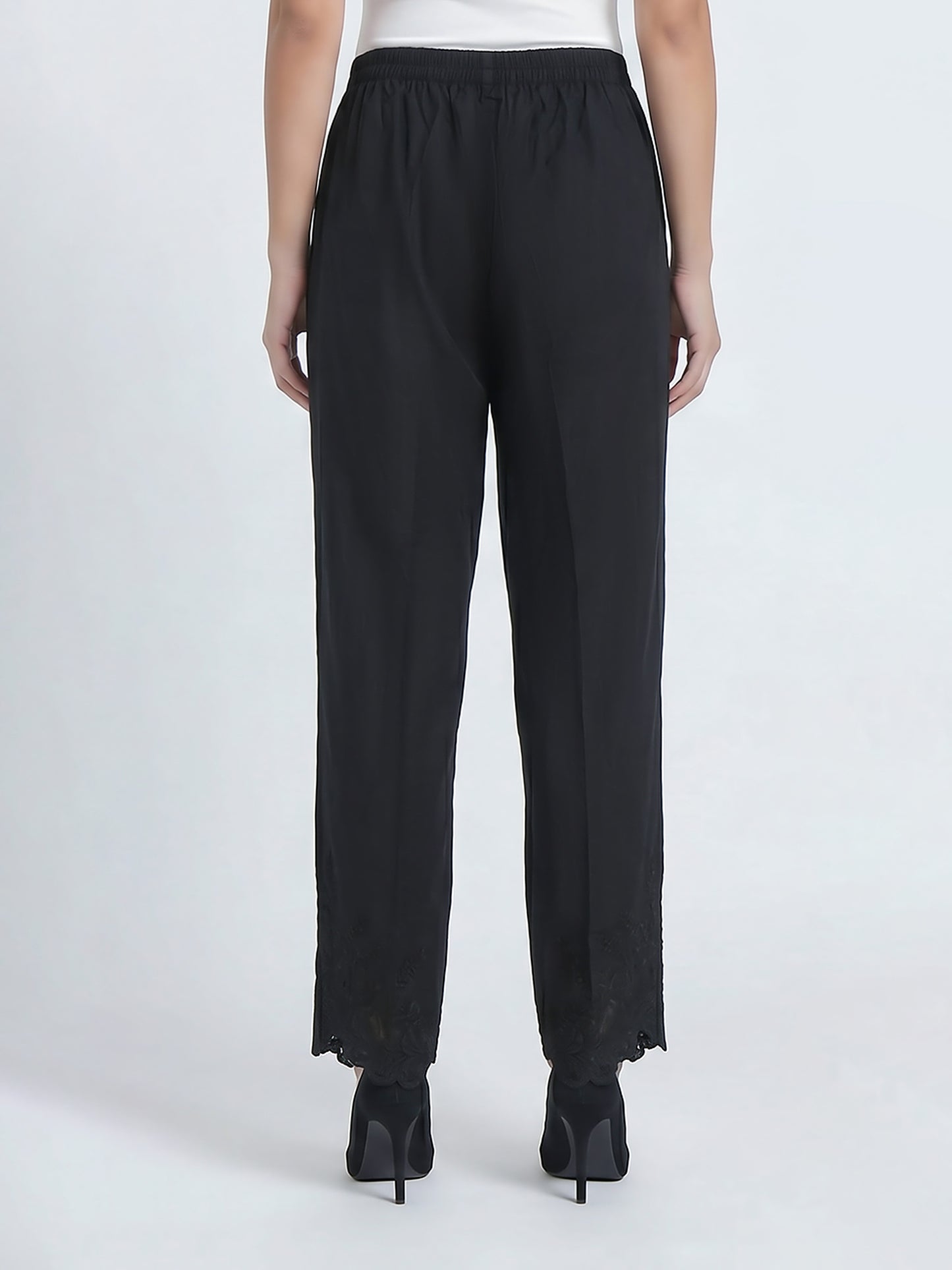 Cambric Trousers- Embroidered (Pret)