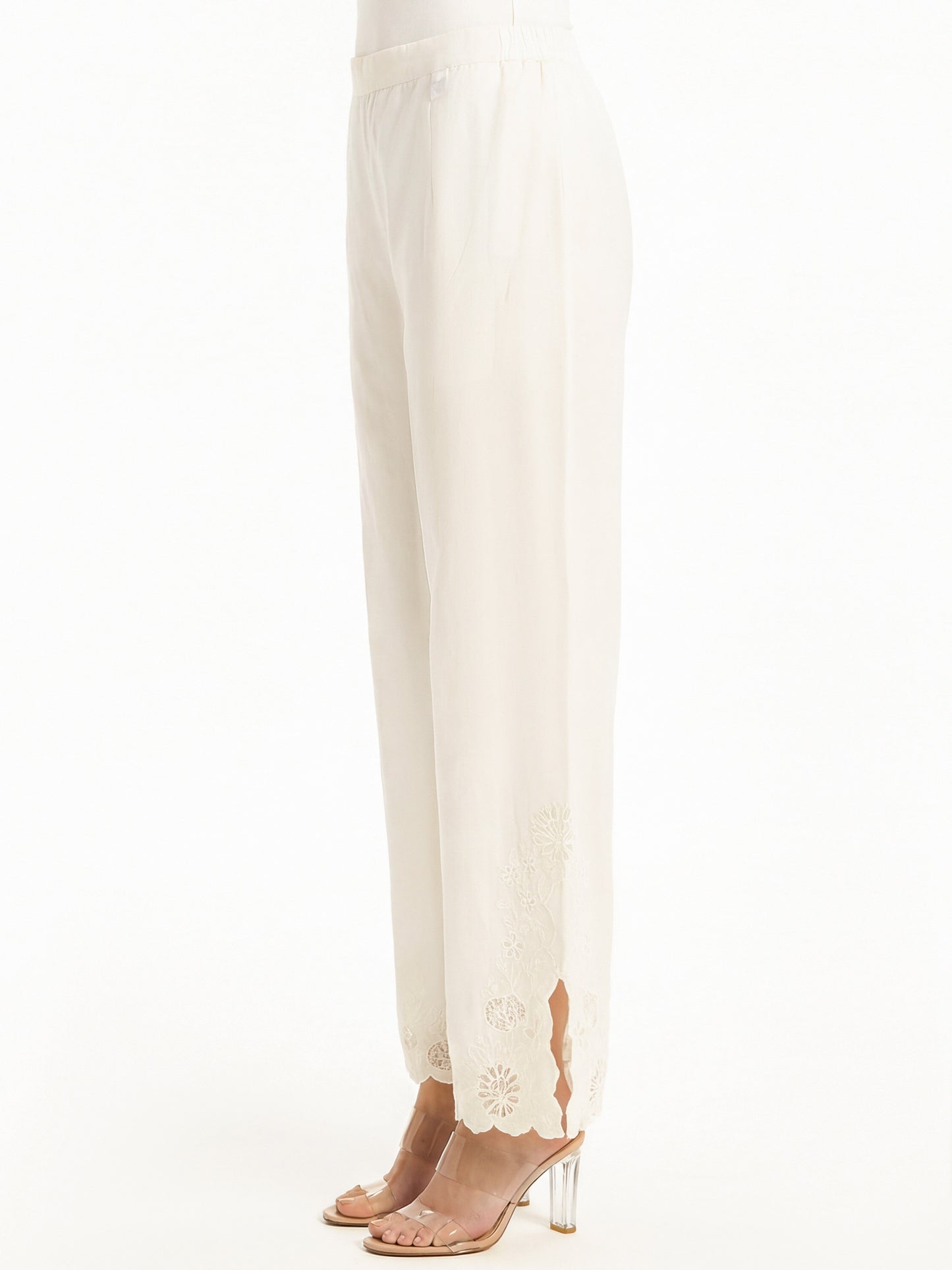 Cambric Trousers- Embroidered (Pret)