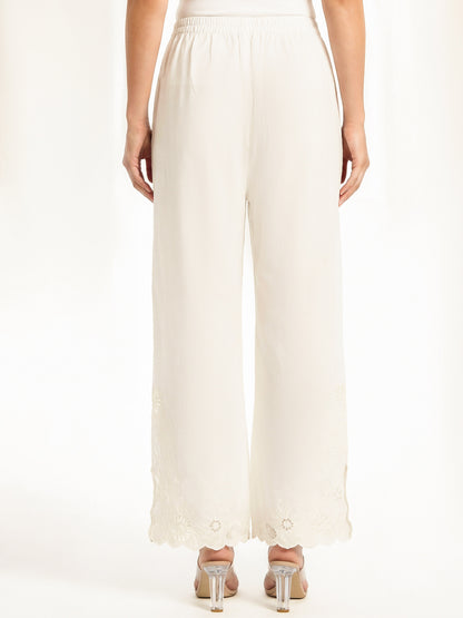 Cambric Trousers- Embroidered (Pret)