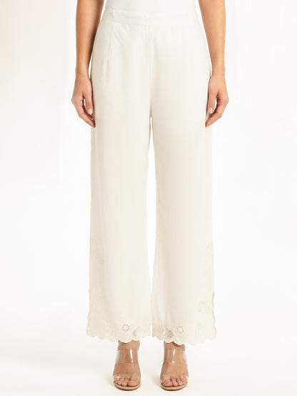 Cambric Trousers- Embroidered (Pret)