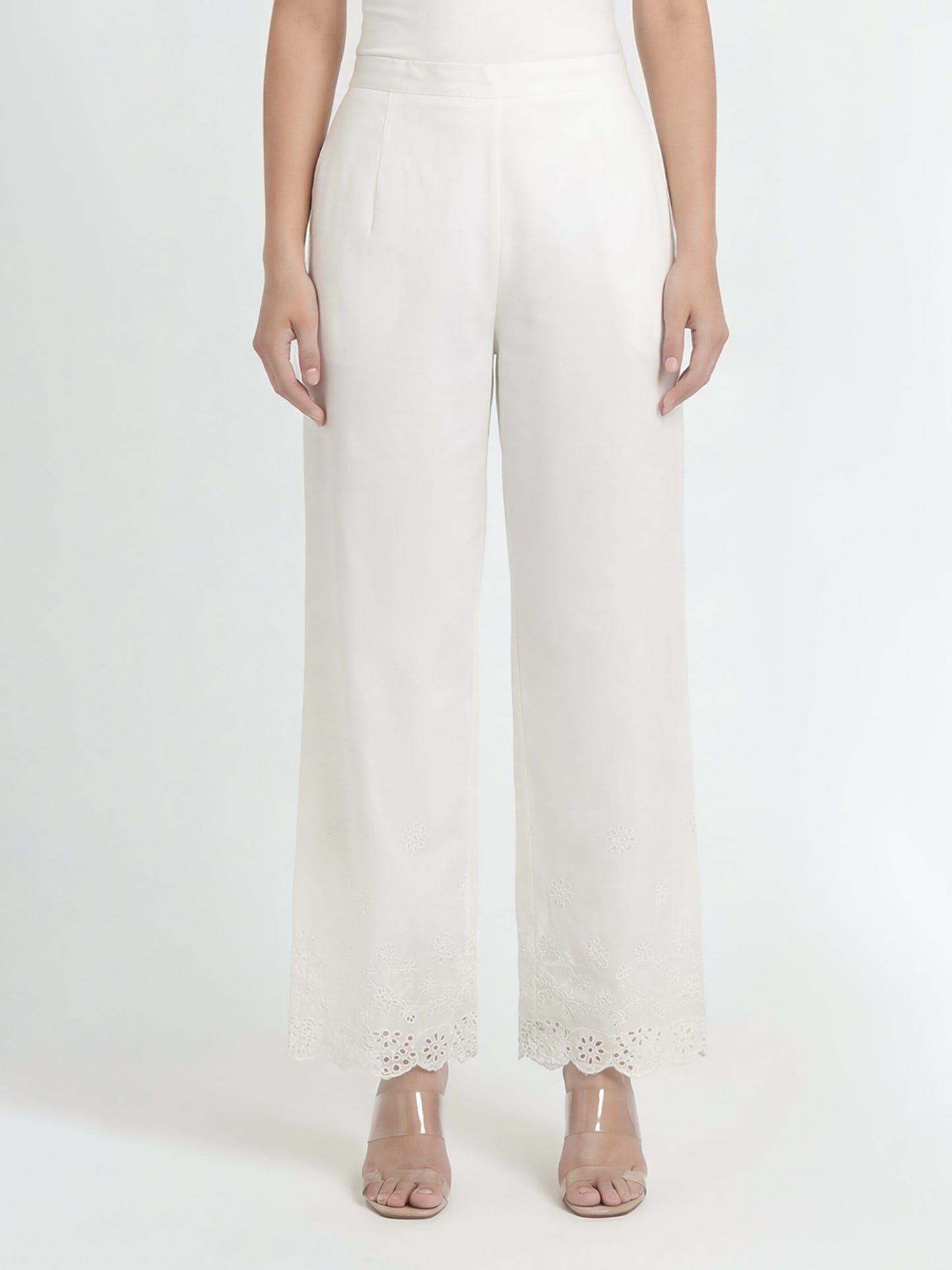 Cambric Trousers- Embroidered (Pret)