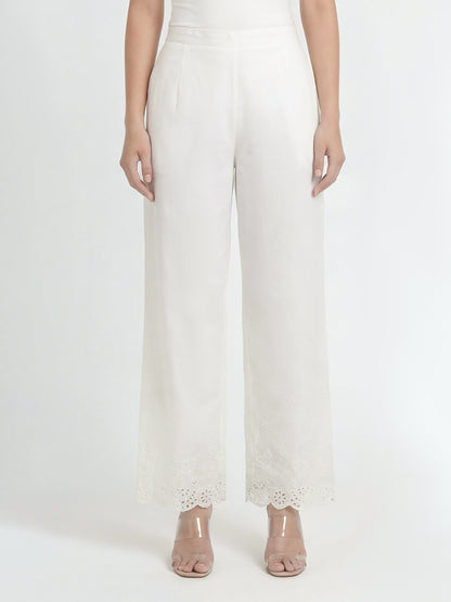 Cambric Trousers- Embroidered (Pret)
