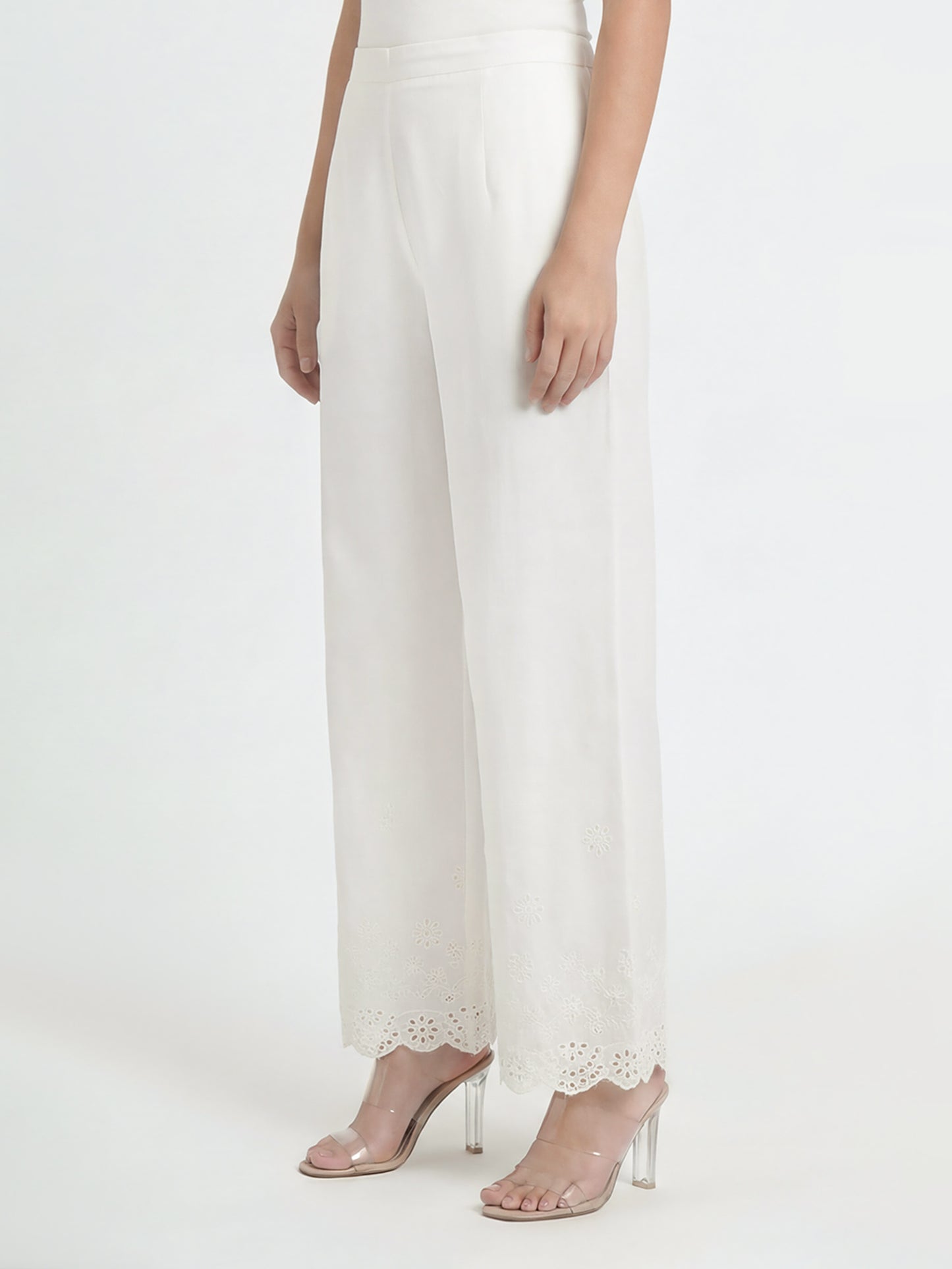 Cambric Trousers- Embroidered (Pret)