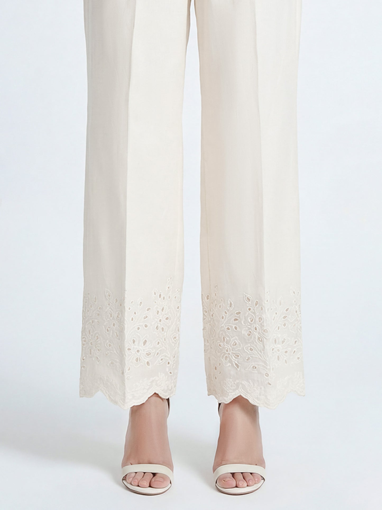 Cambric Trousers- Embroidered (Pret)