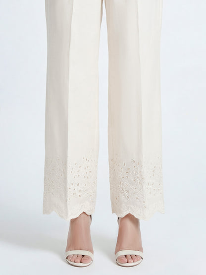 Cambric Trousers- Embroidered (Pret)