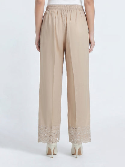 Cambric Trousers- Embroidered (Pret)