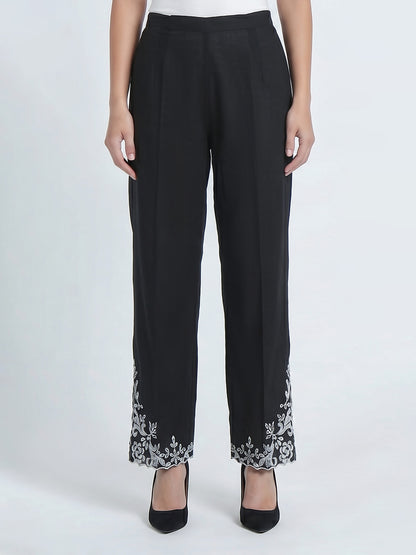 Cambric Trousers- Embroidered (Pret)