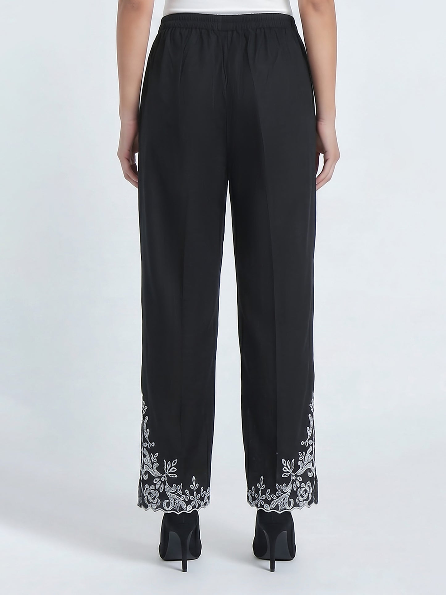 Cambric Trousers- Embroidered (Pret)