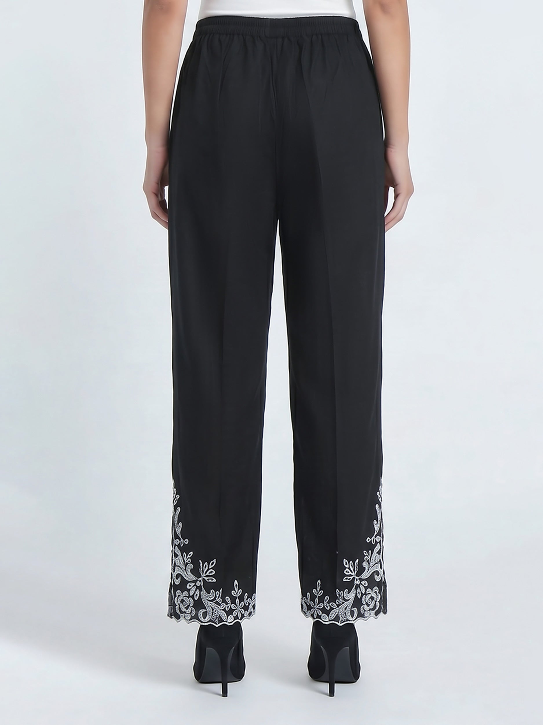 Cambric Trousers- Embroidered (Pret)