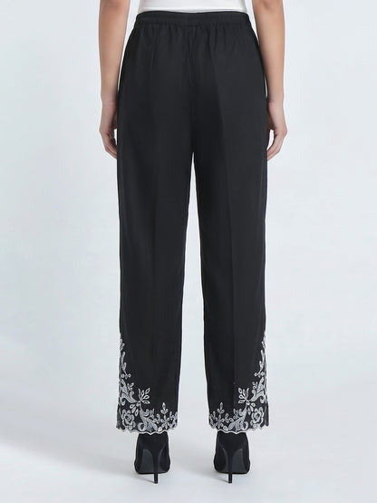 Cambric Trousers- Embroidered (Pret)