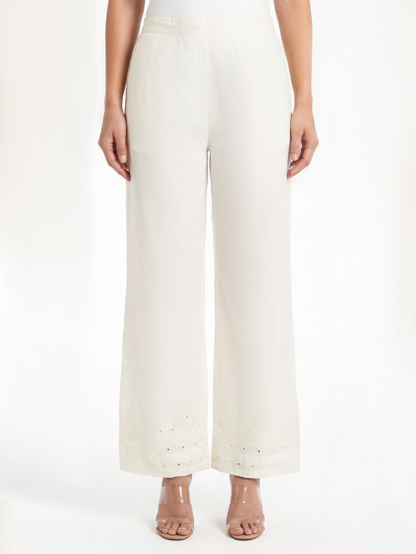 Cambric Trousers- Embroidered (Pret)
