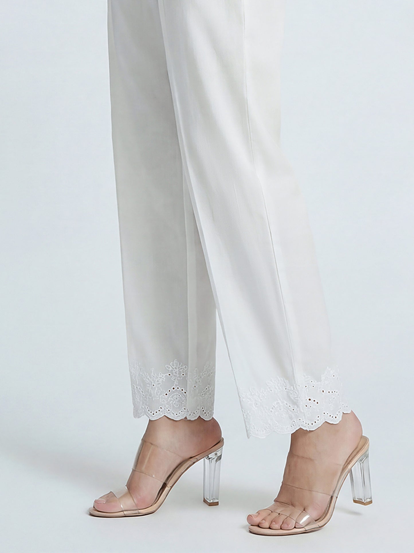 Cambric Trousers- Embroidered (Pret)
