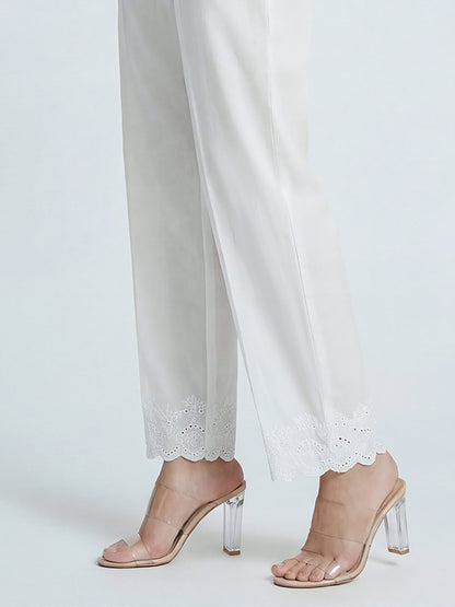 Cambric Trousers- Embroidered (Pret)