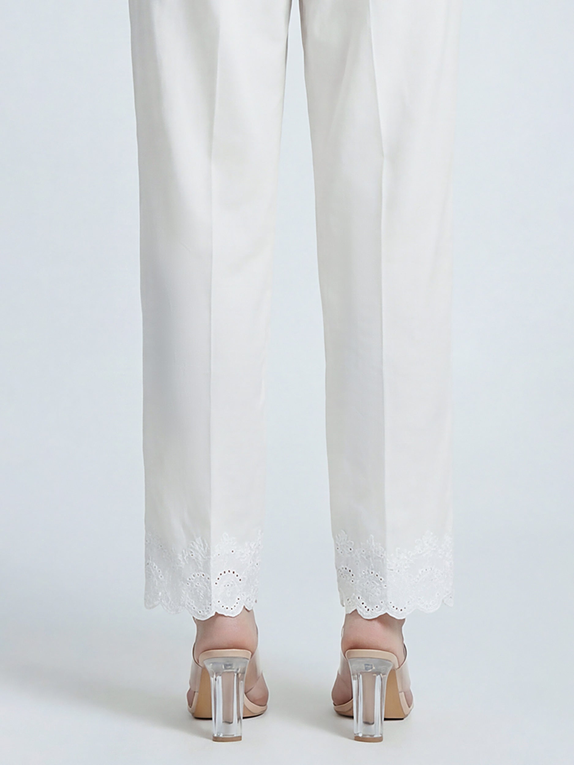 Cambric Trousers- Embroidered (Pret)