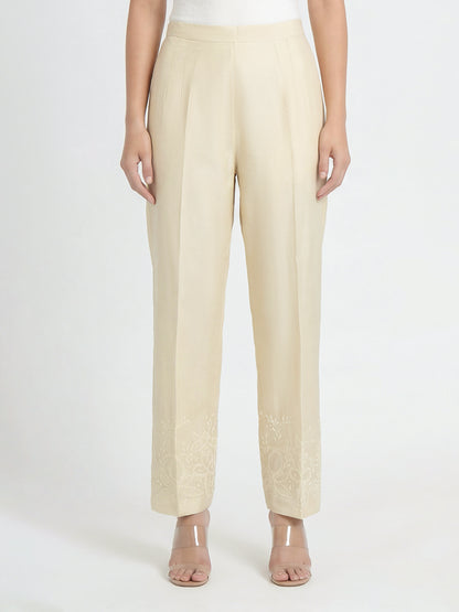 Cambric Trousers- Embroidered (Pret)