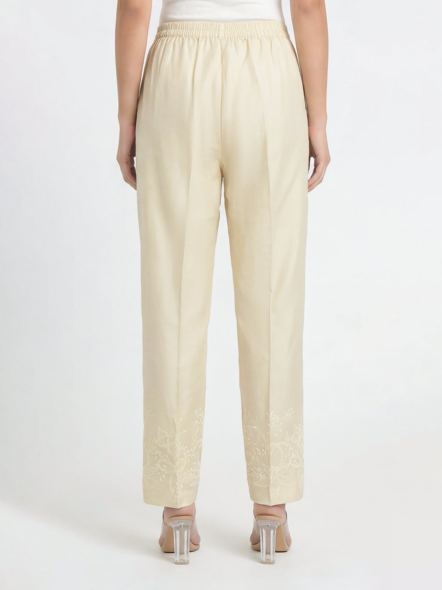 Cambric Trousers- Embroidered (Pret)