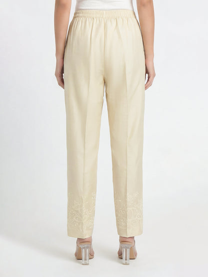 Cambric Trousers- Embroidered (Pret)