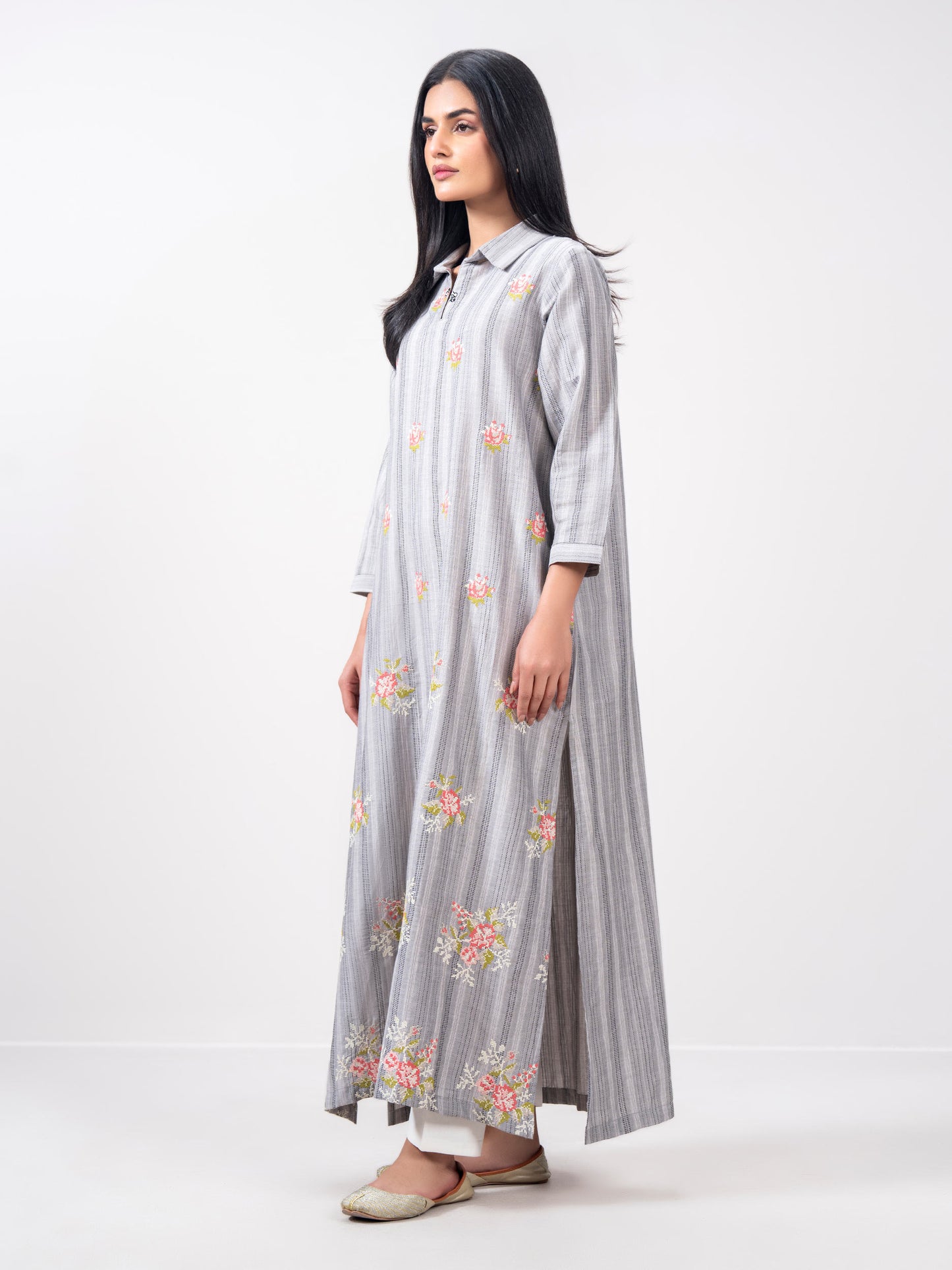 Yarn Dyed Shirt- Embroidered (Pret)