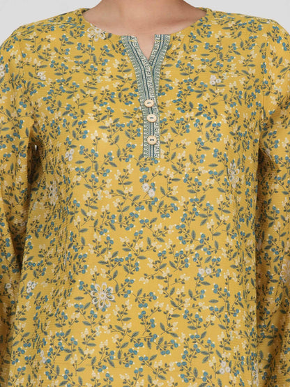 Lawn Texture Kurti- Embroidered (Pret)