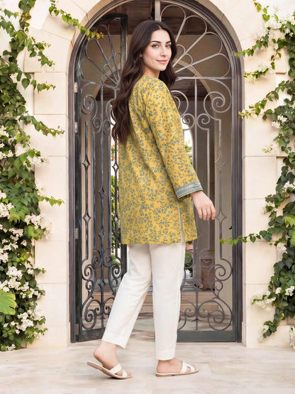 Lawn Texture Kurti- Embroidered (Pret)
