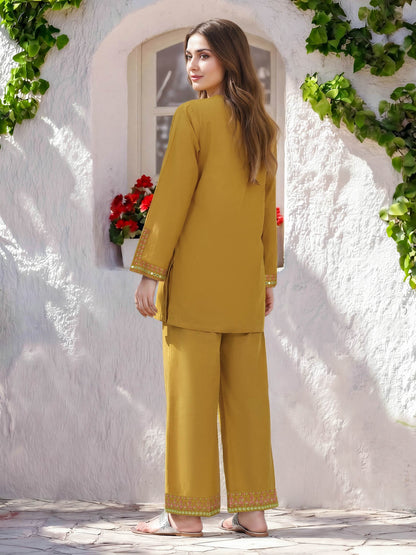 Lawn Co-ord Set- Embroidered