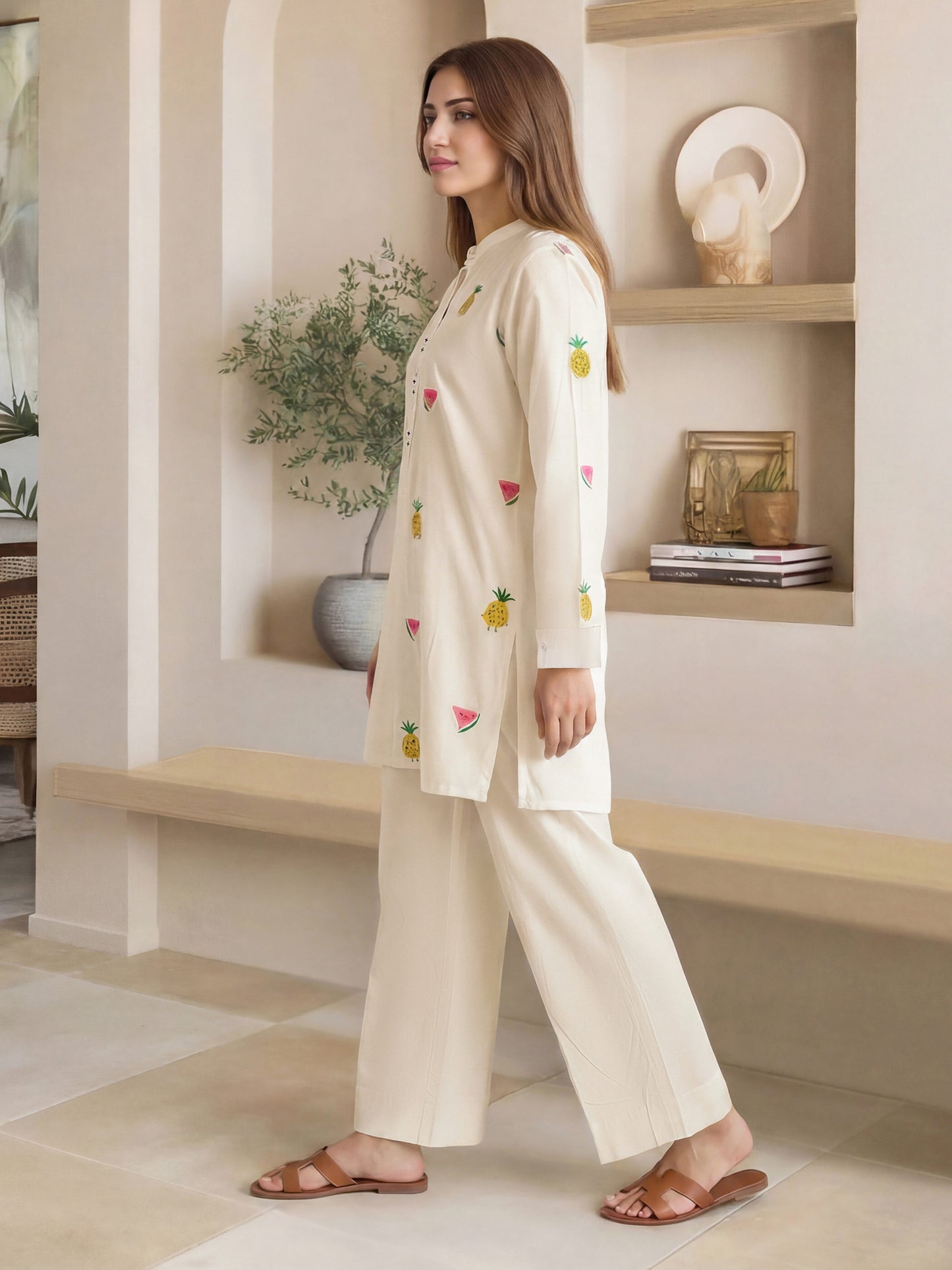 Lawn Shirt- Embroidered (Pret)