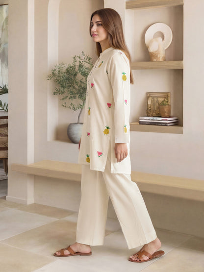 Lawn Shirt- Embroidered (Pret)