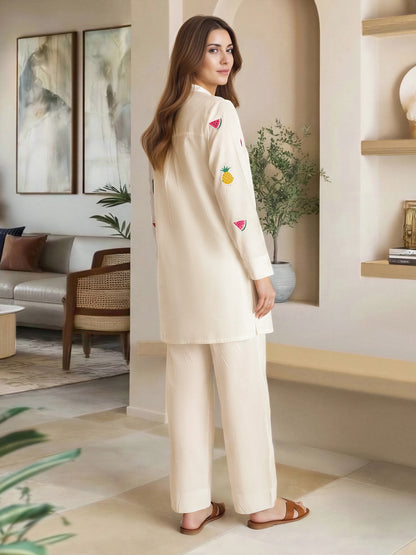 Lawn Shirt- Embroidered (Pret)