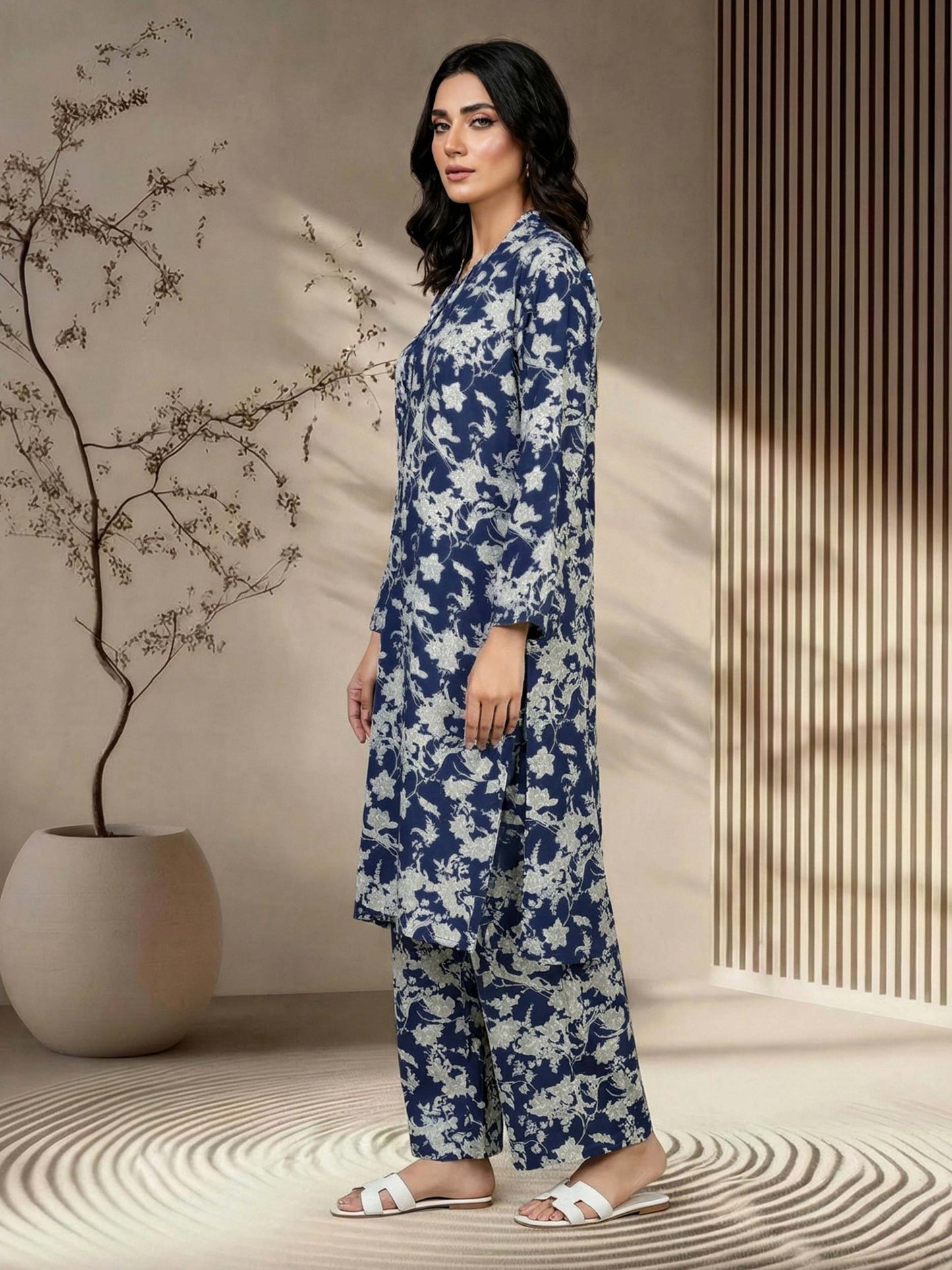 2 Piece Silk Suit (Pret)