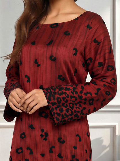 2 Piece Silk Suit- Embroidered (Pret)