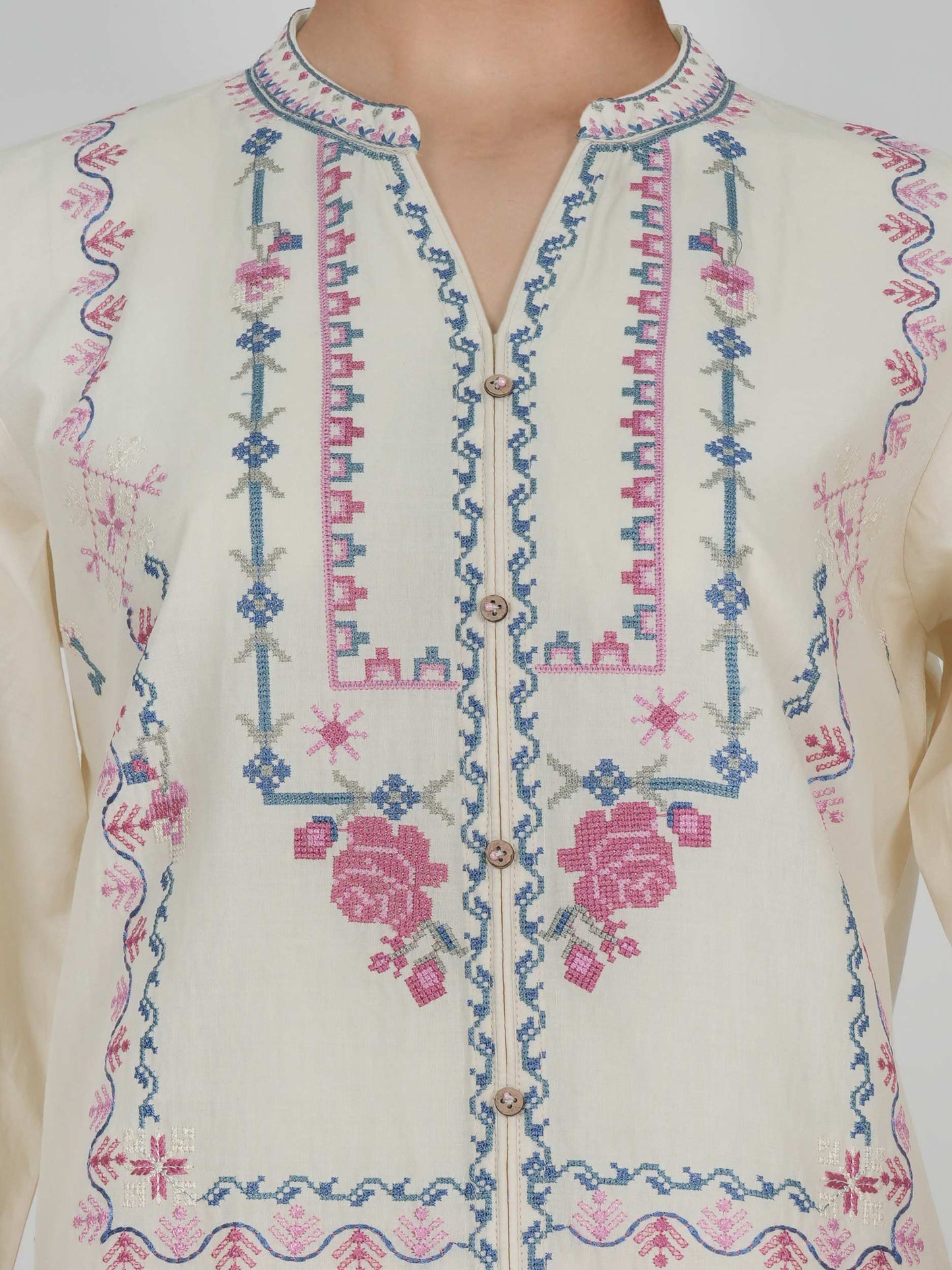 2 Piece Lawn Suit- Embroidered (Pret)