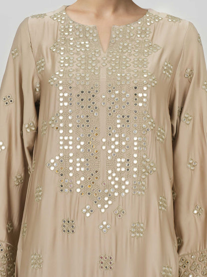 2 Piece Silk Suit-Embroidered (Pret)