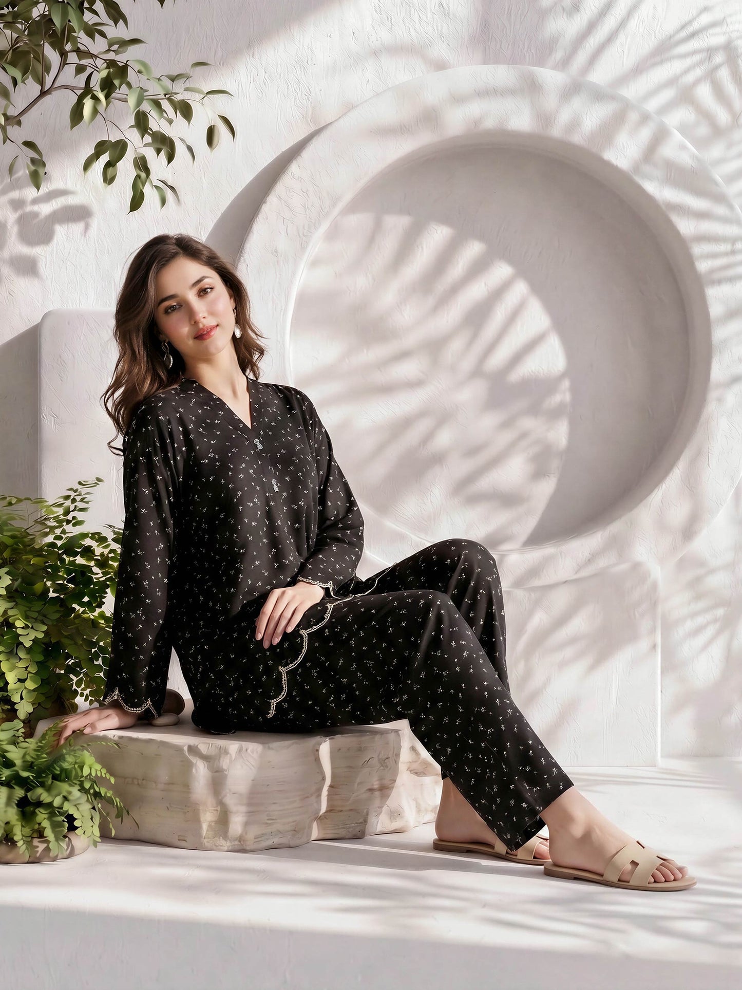 Grip Co-ord Set- Embroidered