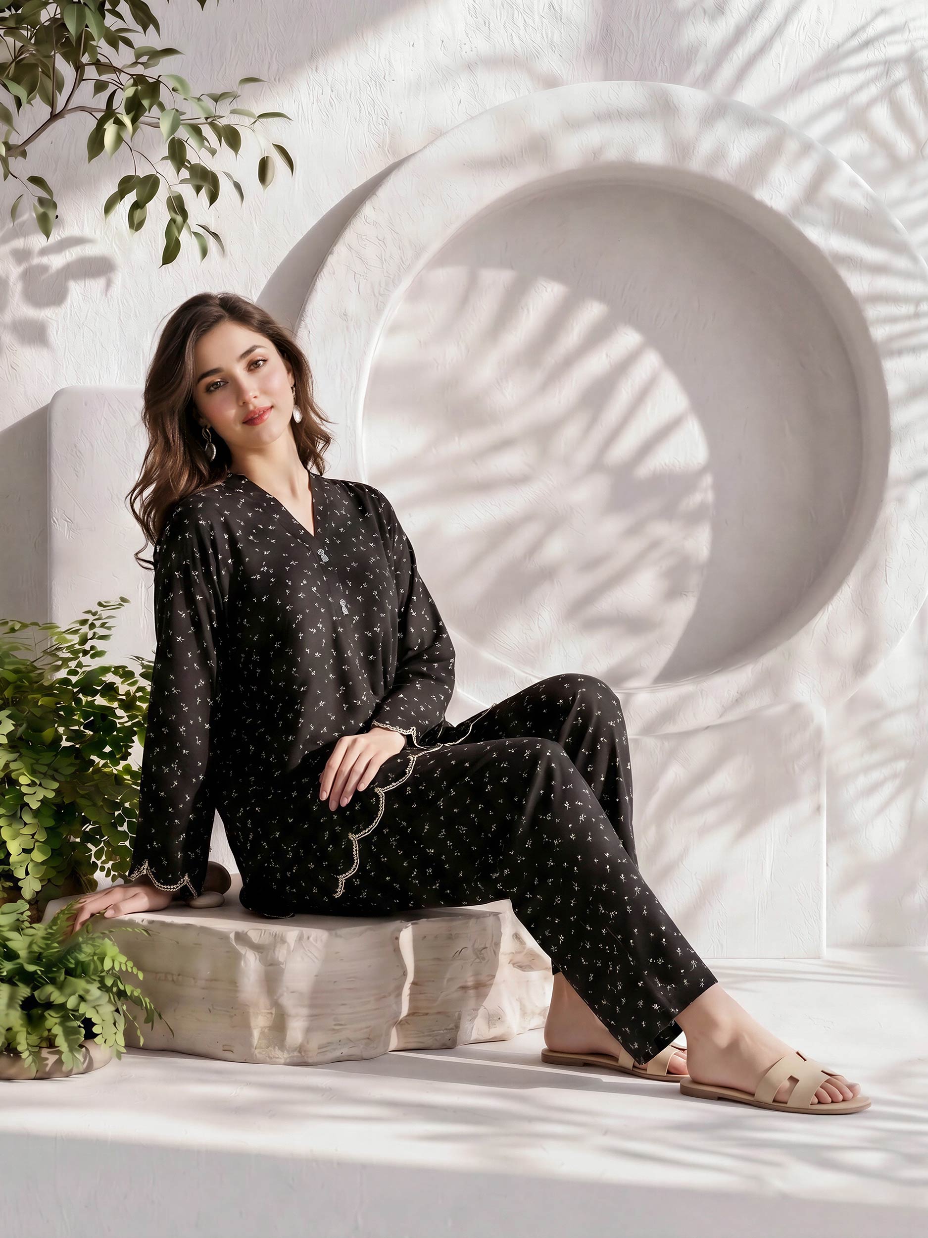 Grip Co-ord Set- Embroidered