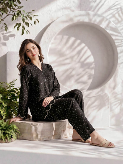 Grip Co-ord Set- Embroidered