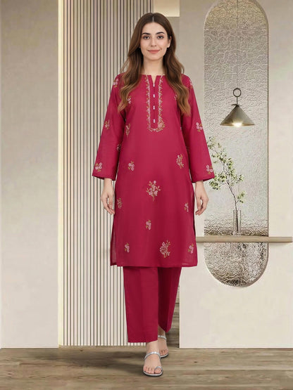2 Piece Lawn Suit- Embroidered (Pret)