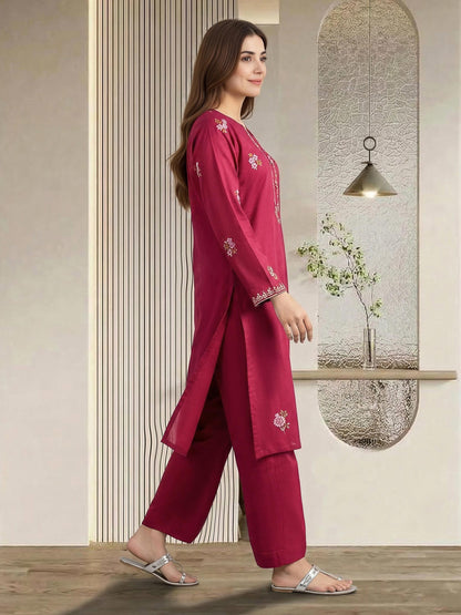 2 Piece Lawn Suit- Embroidered (Pret)
