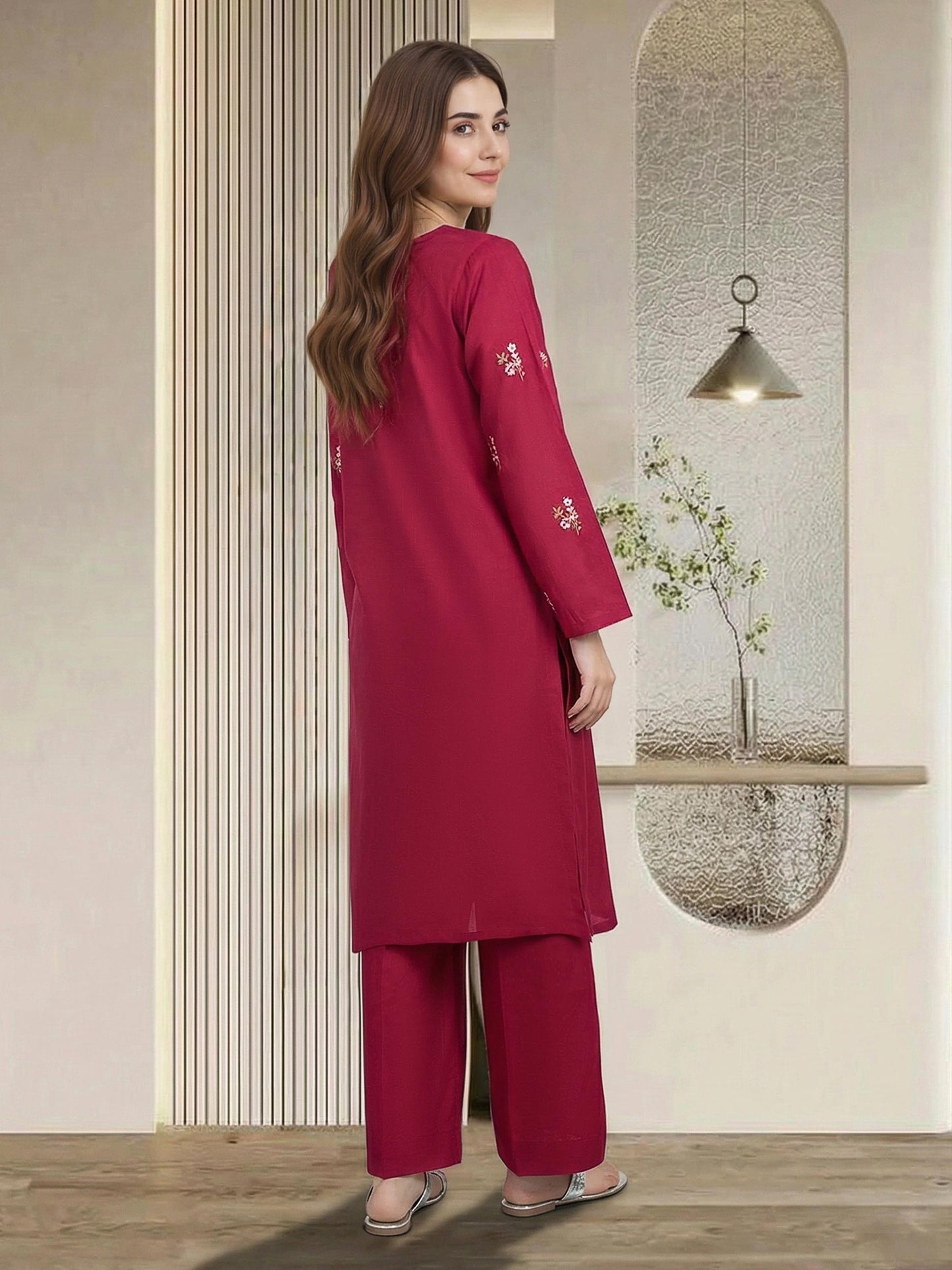 2 Piece Lawn Suit- Embroidered (Pret)