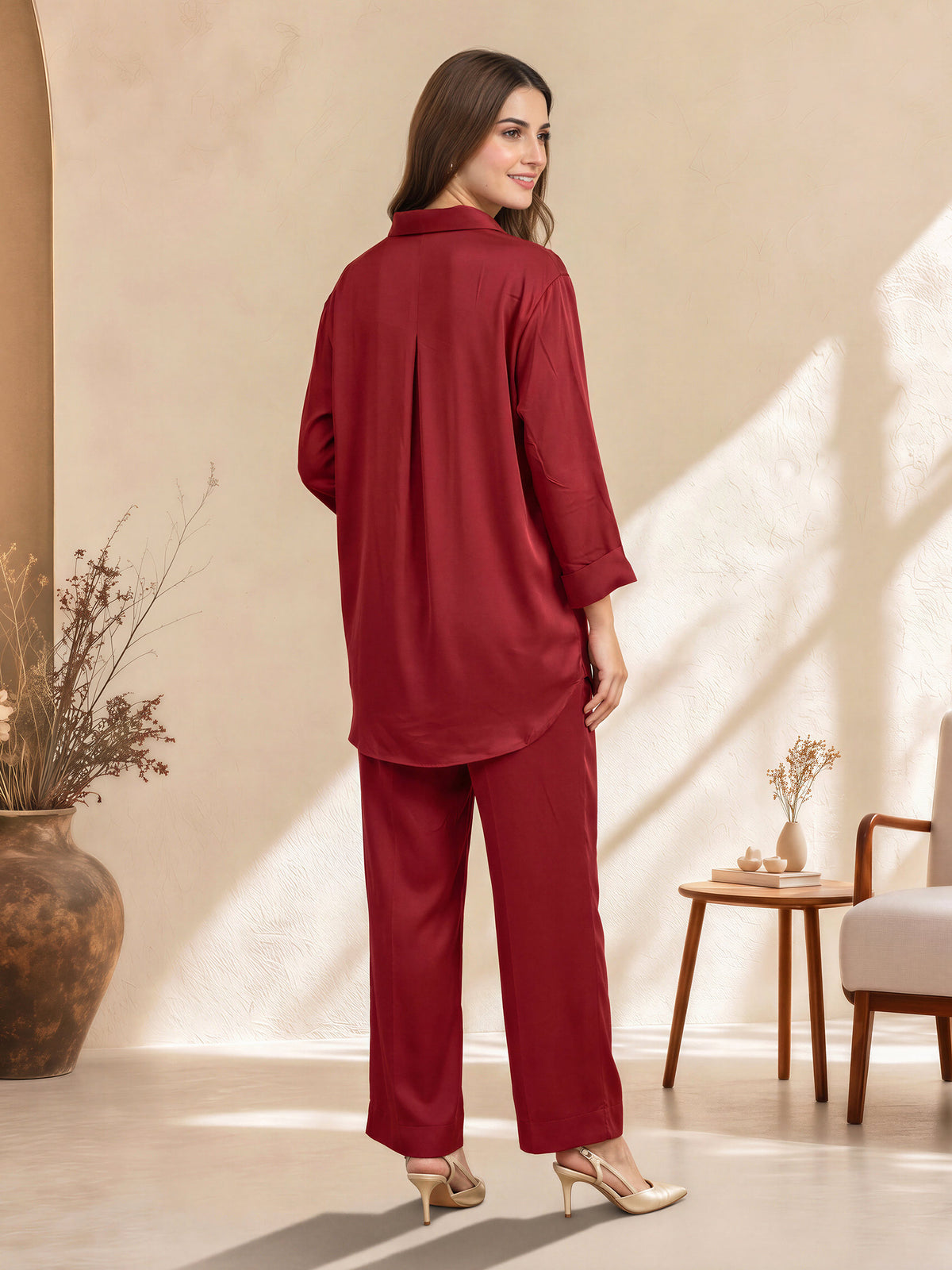 Flowy Collared Co-ord