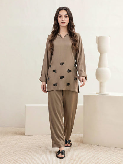 Silk Co-ord Set- Embellished