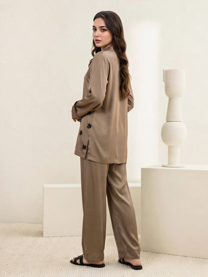 Silk Co-ord Set- Embellished